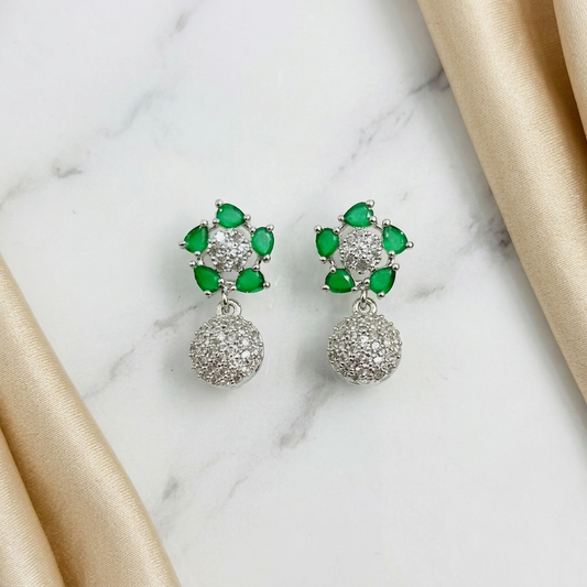 Rhodium-Tone Earrings