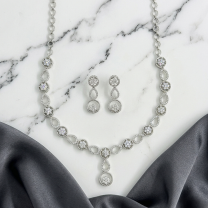 Rhodium-Tone Necklace