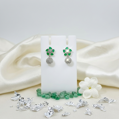 Rhodium-Tone Earrings