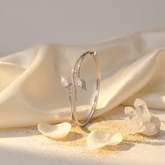 Rhodium-Tone Bracelet