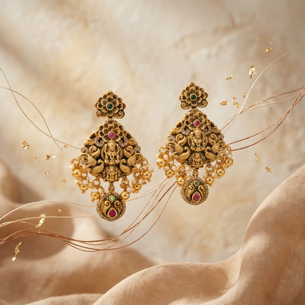 Peacock Earrings
