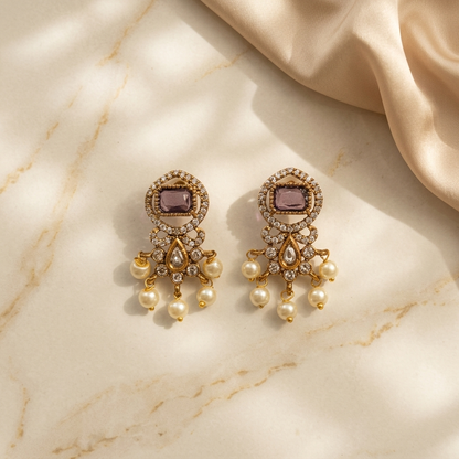 Purple Earrings