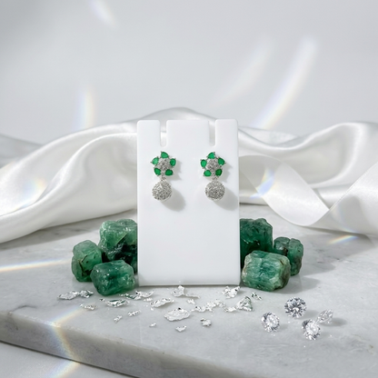 Rhodium-Tone Earrings