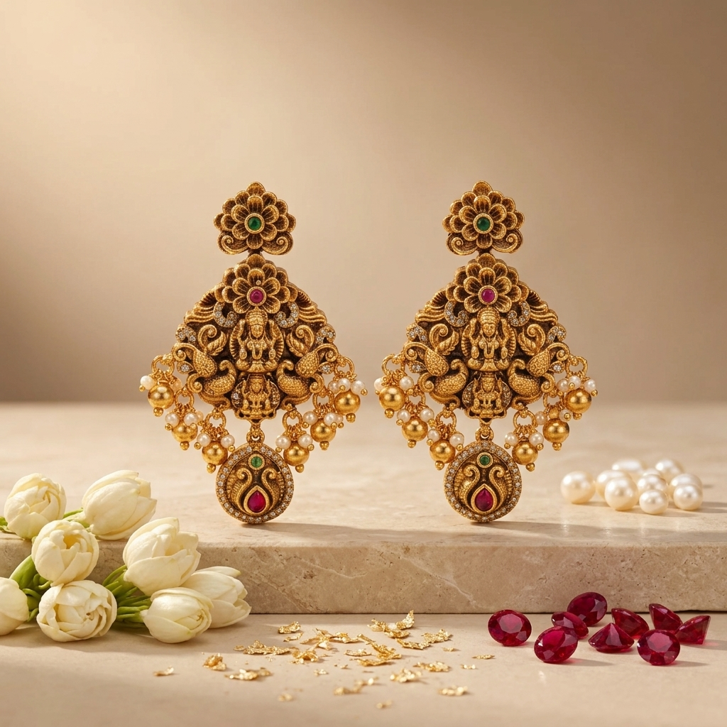 Peacock Earrings