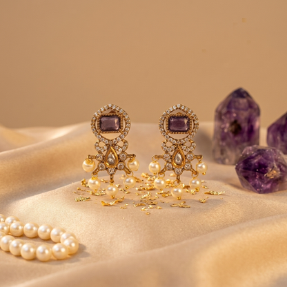 Purple Earrings