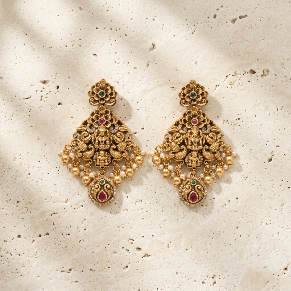 Peacock Earrings