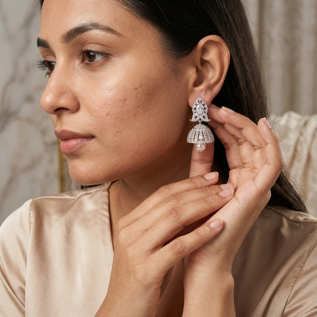 Floral Jhumka