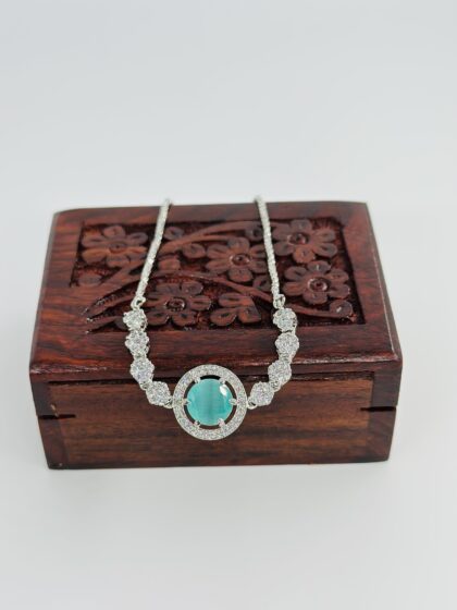 Light Green Stone Oval Bolo Bracelet
