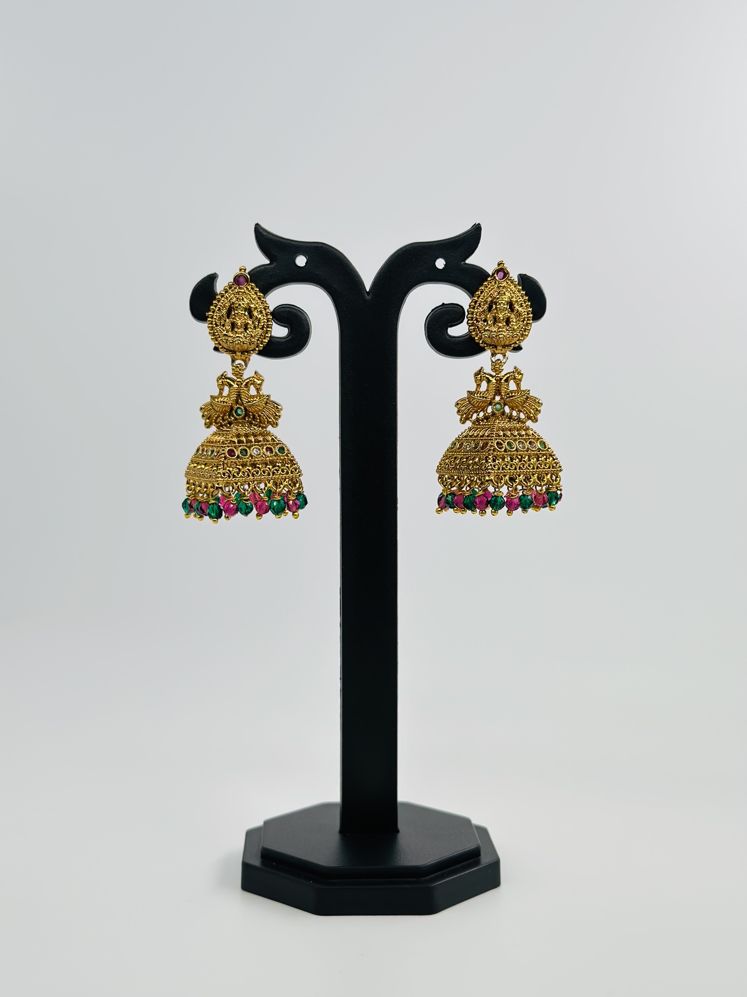 Temple Jhumka Earrings - Image 4
