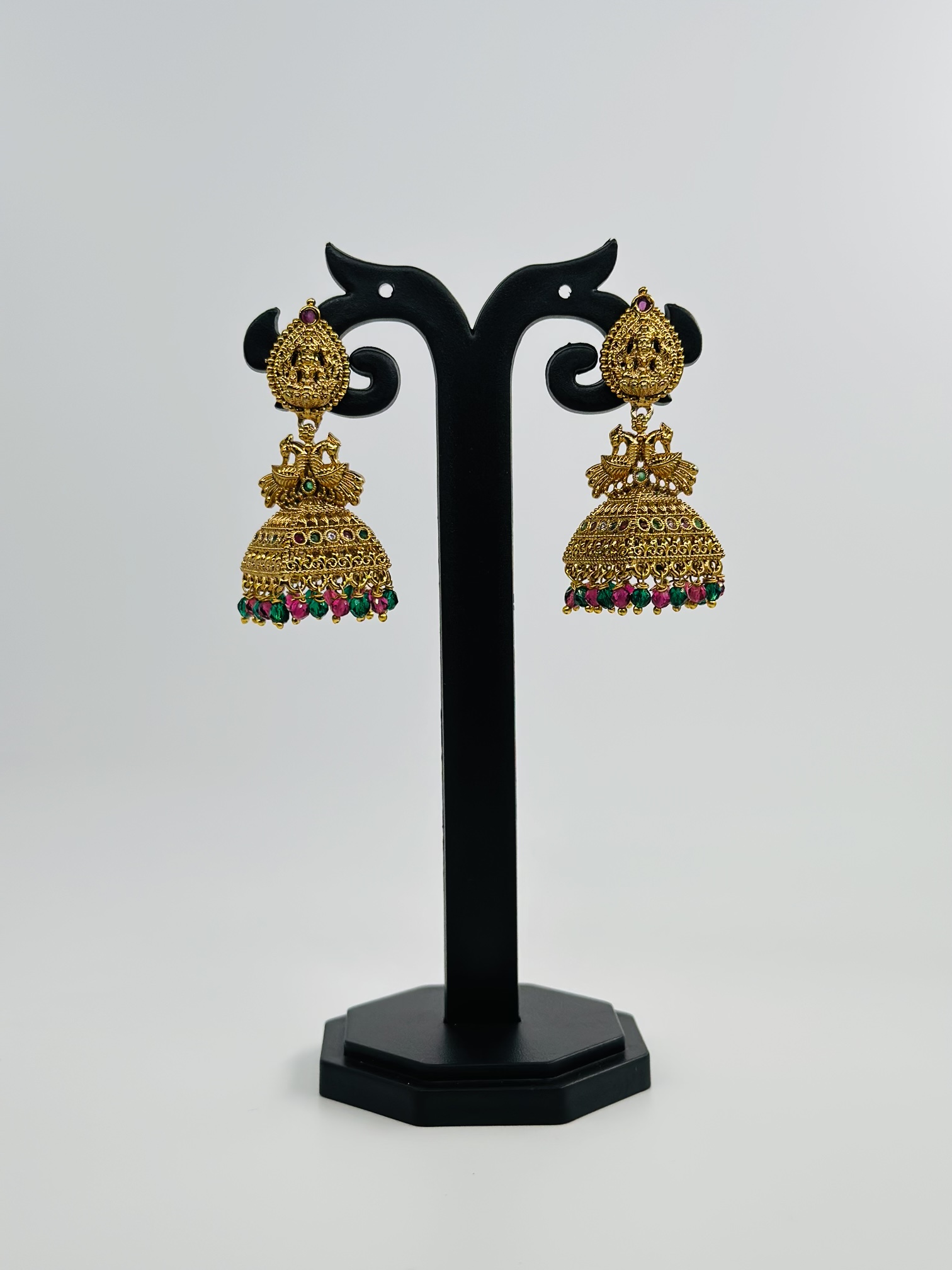 Temple Jhumka Earrings - Image 3
