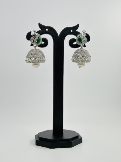 Peacock Jhumka Earrings