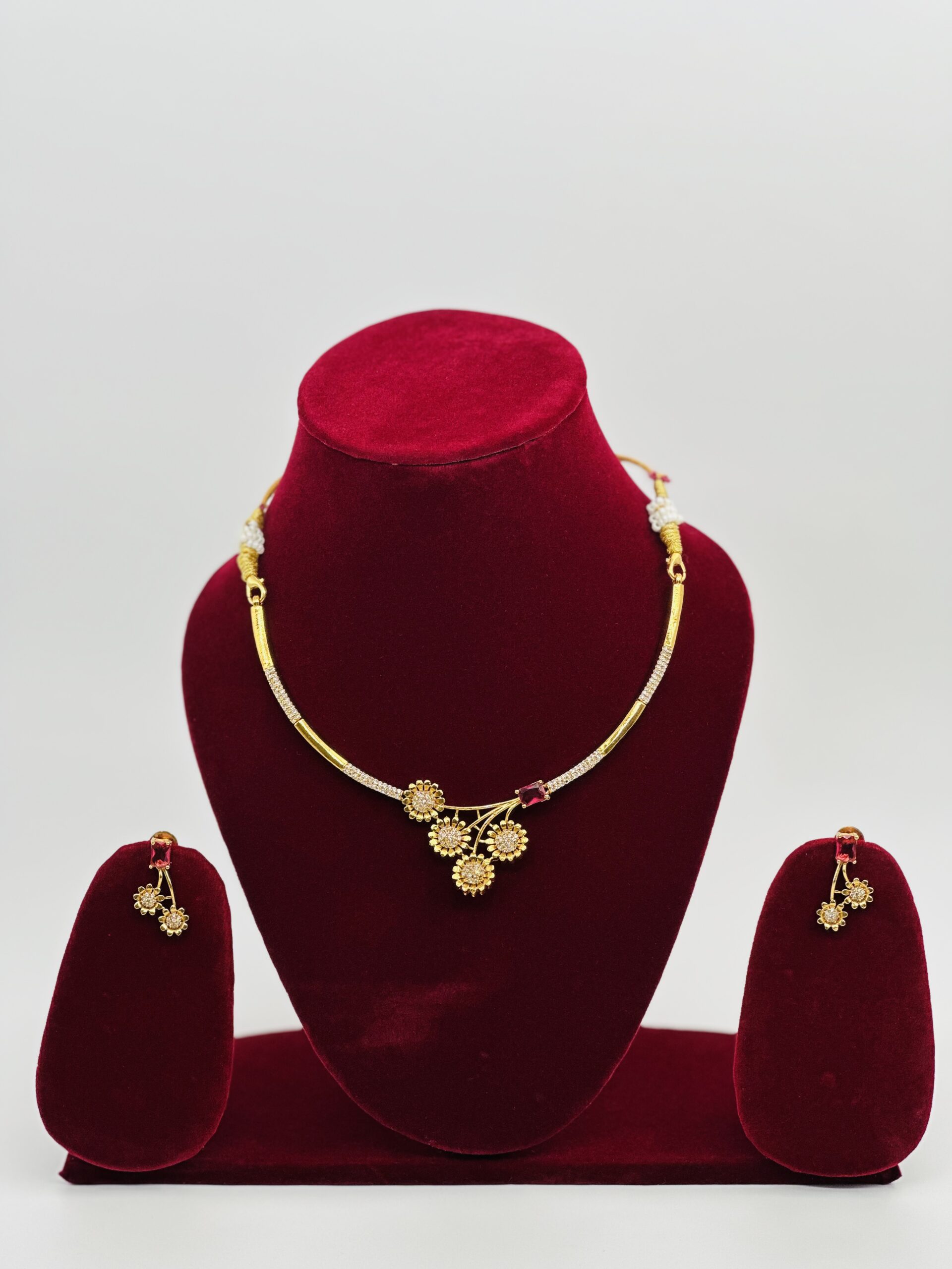 Floral American AD & Ruby Tone Set - Image 2