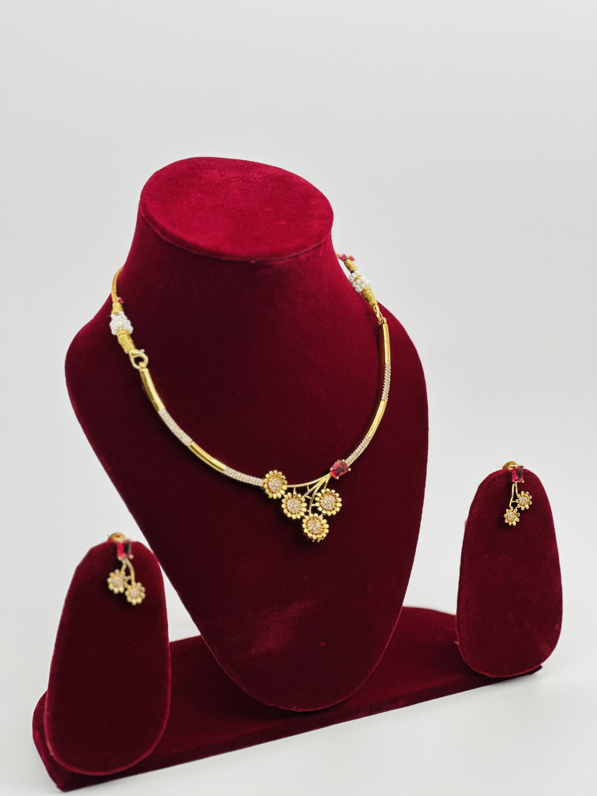 Floral American AD & Ruby Tone Set - Image 4